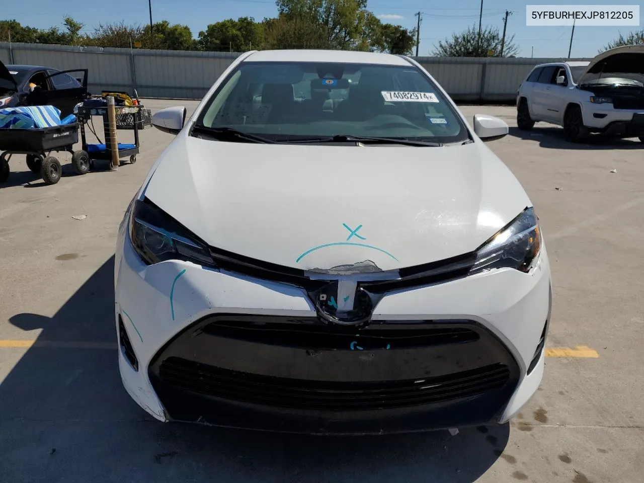 2018 Toyota Corolla L VIN: 5YFBURHEXJP812205 Lot: 74082974