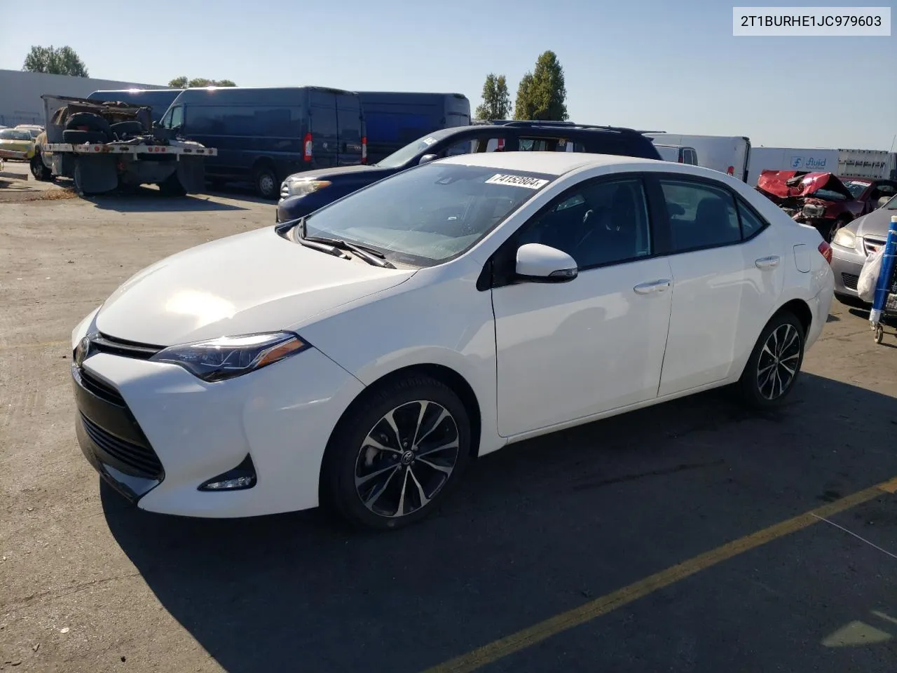 2018 Toyota Corolla L VIN: 2T1BURHE1JC979603 Lot: 74152804