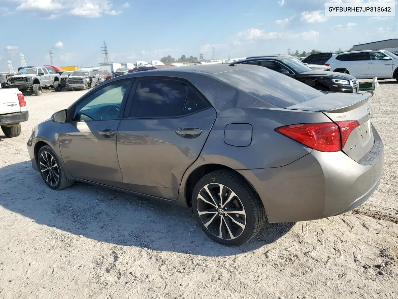 2018 Toyota Corolla L VIN: 5YFBURHE7JP818642 Lot: 74265304