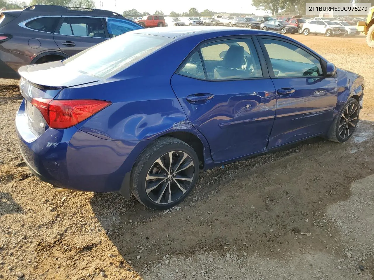 2018 Toyota Corolla L VIN: 2T1BURHE9JC975279 Lot: 74381234