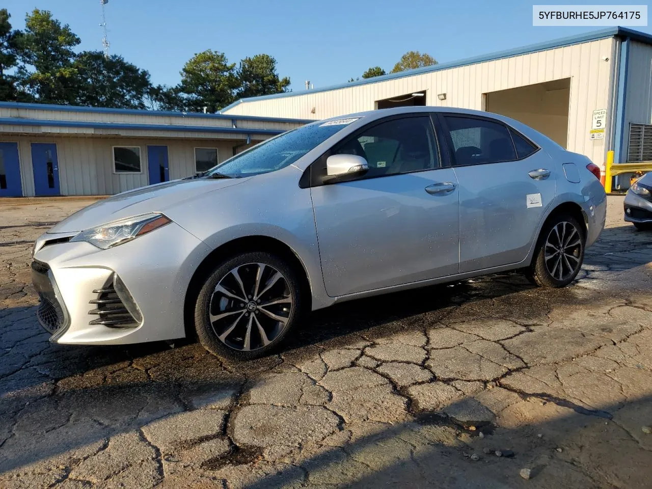 2018 Toyota Corolla L VIN: 5YFBURHE5JP764175 Lot: 74545644