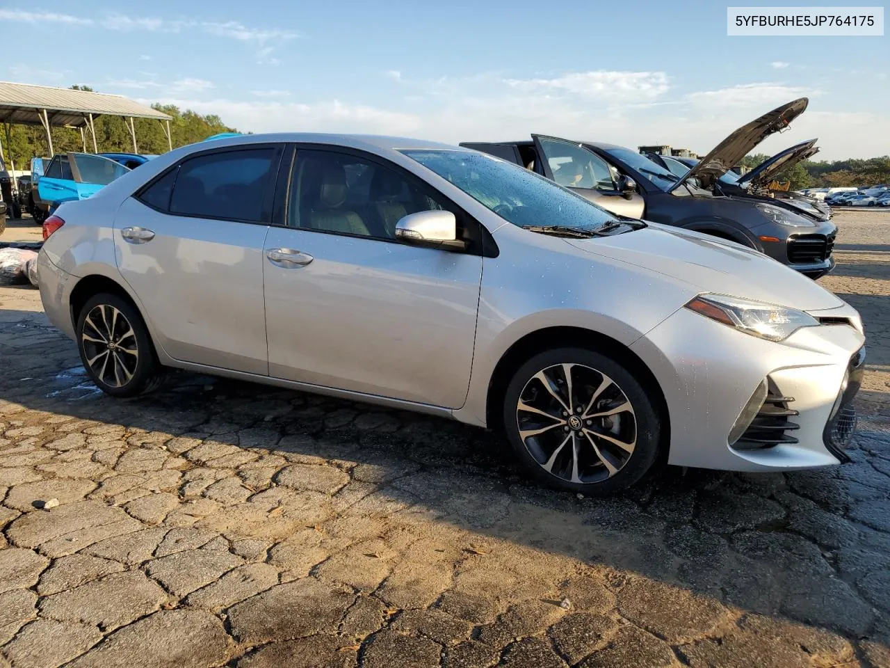 2018 Toyota Corolla L VIN: 5YFBURHE5JP764175 Lot: 74545644