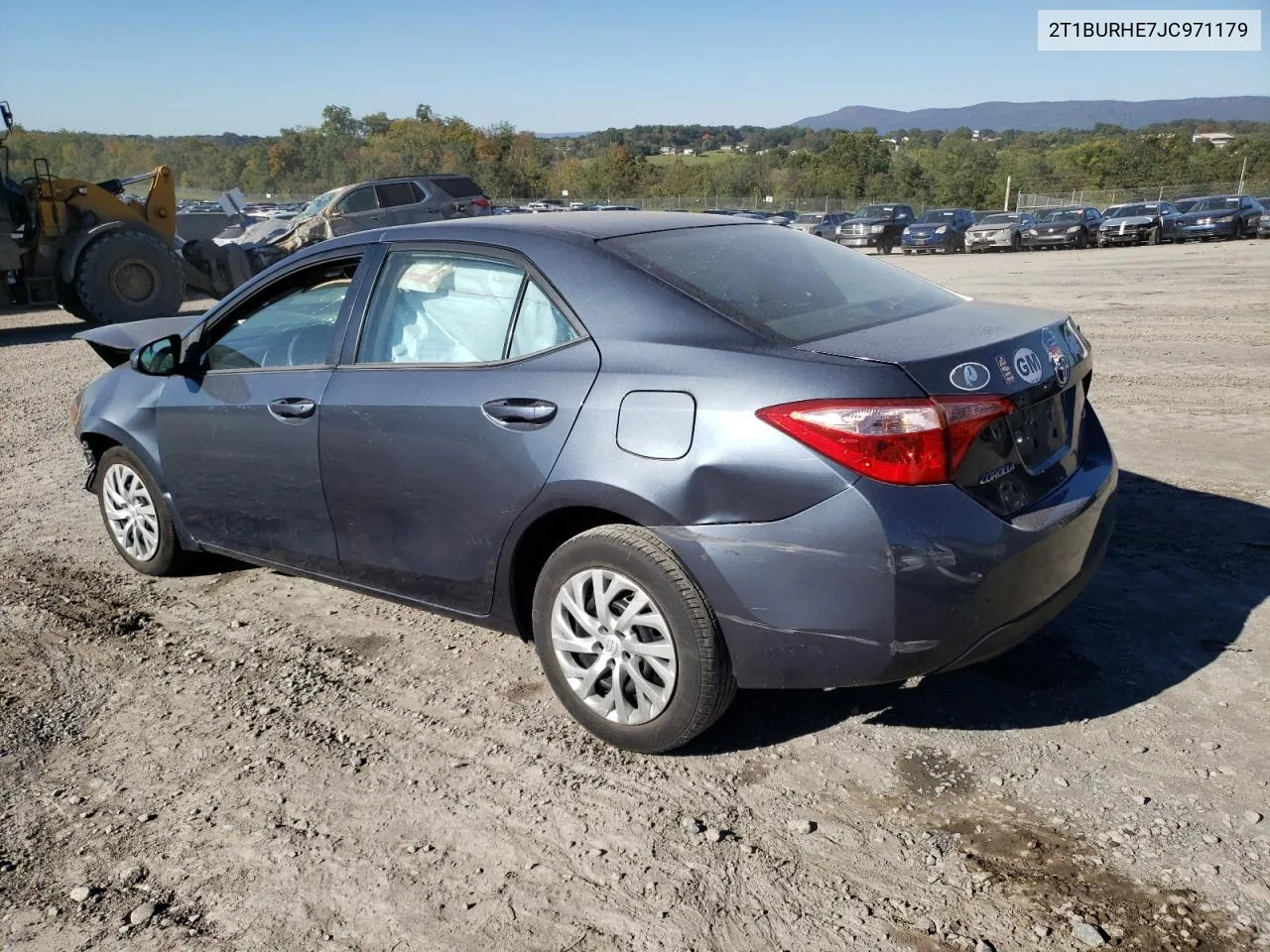 2018 Toyota Corolla L VIN: 2T1BURHE7JC971179 Lot: 75177724