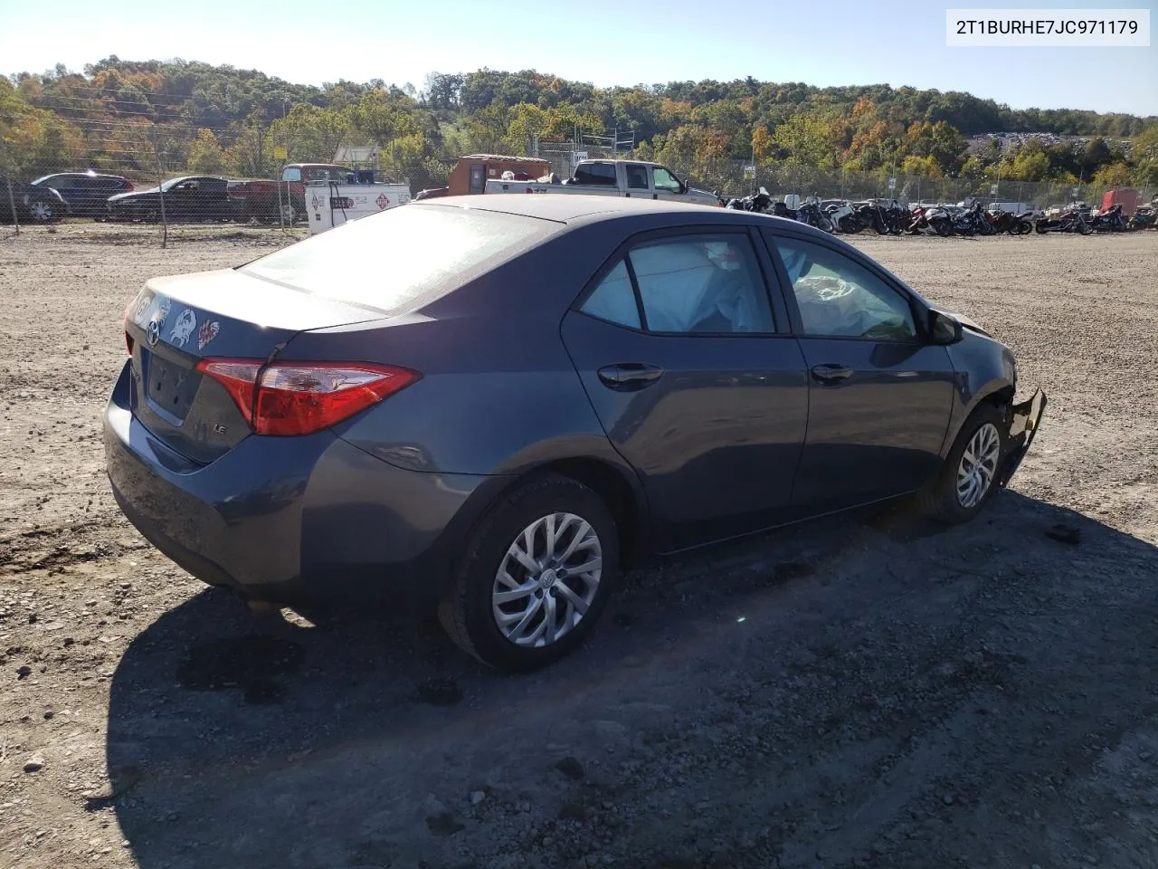 2018 Toyota Corolla L VIN: 2T1BURHE7JC971179 Lot: 75177724