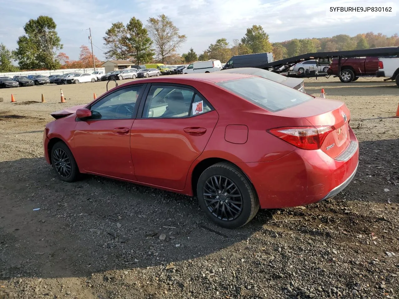 2018 Toyota Corolla L VIN: 5YFBURHE9JP830162 Lot: 75535464