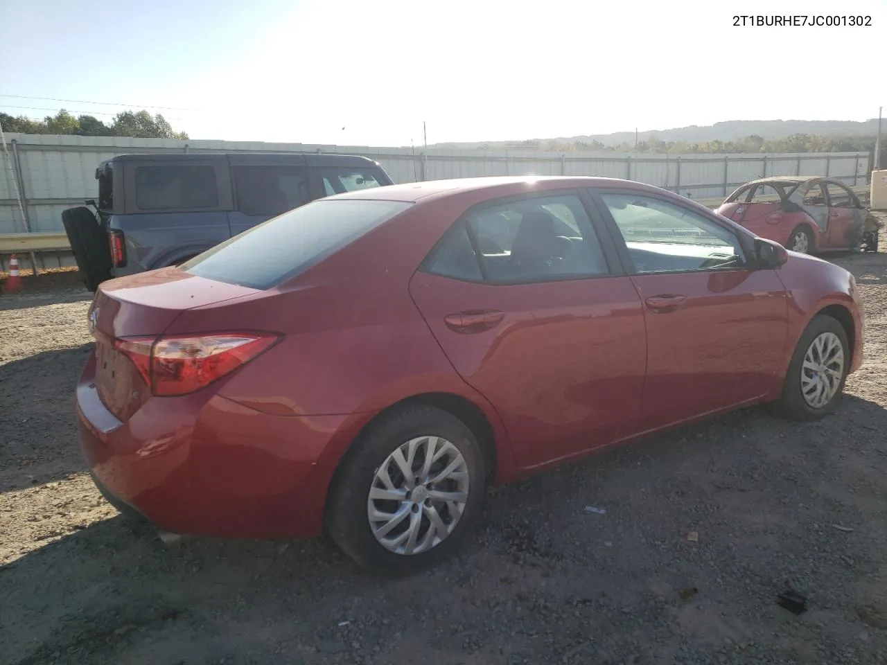 2018 Toyota Corolla L VIN: 2T1BURHE7JC001302 Lot: 75611964