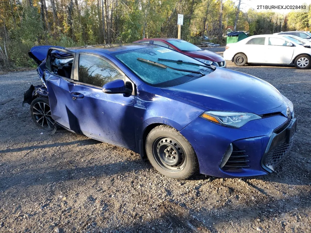 2018 Toyota Corolla L VIN: 2T1BURHEXJC028493 Lot: 76033164