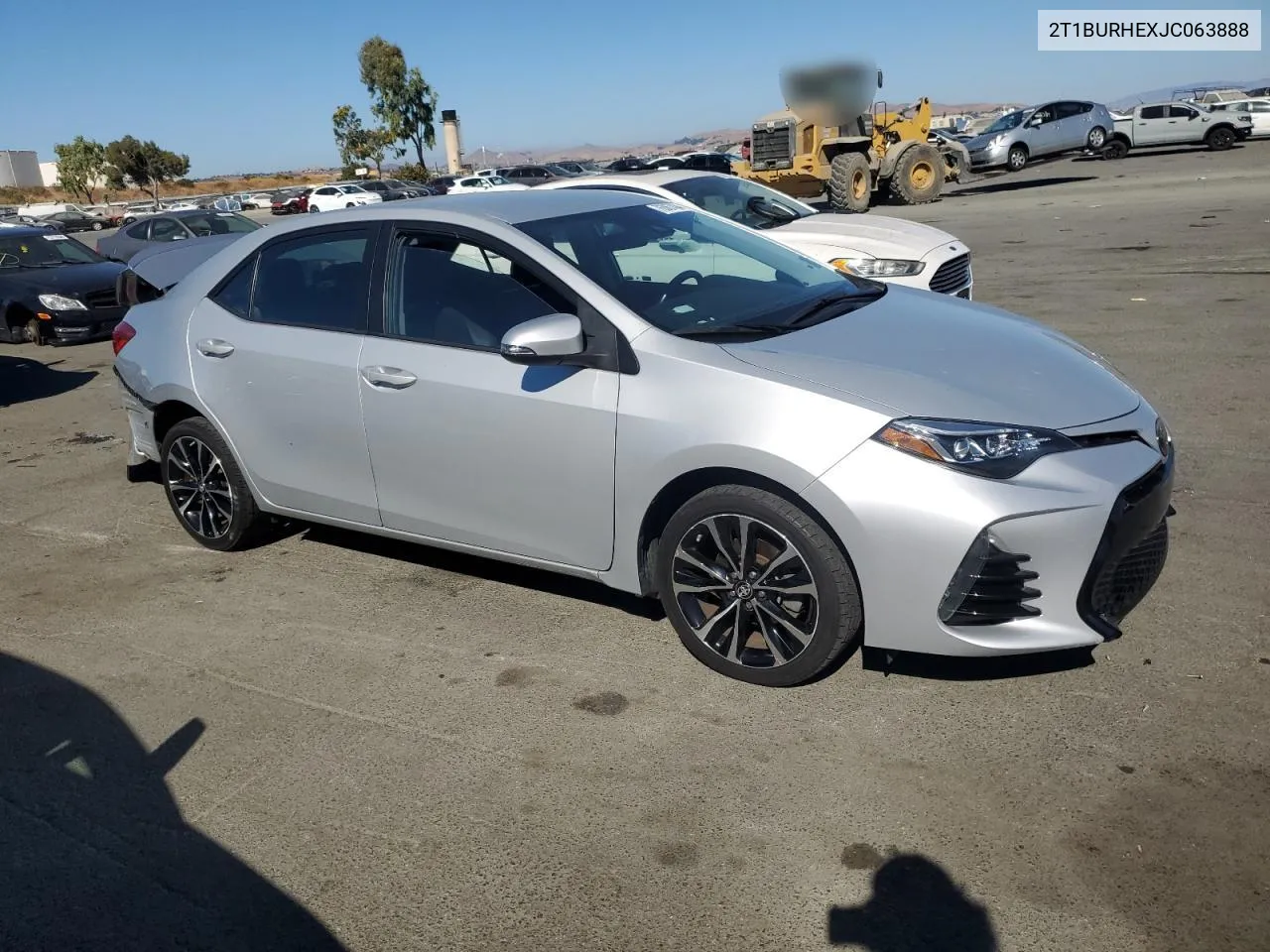 2018 Toyota Corolla L VIN: 2T1BURHEXJC063888 Lot: 76067434