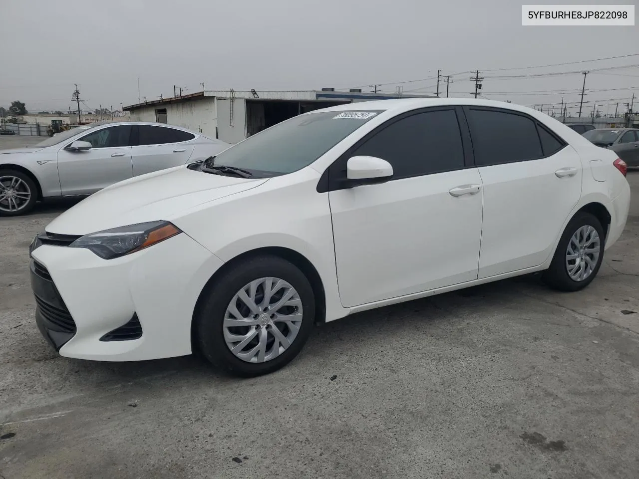 2018 Toyota Corolla L VIN: 5YFBURHE8JP822098 Lot: 76095754