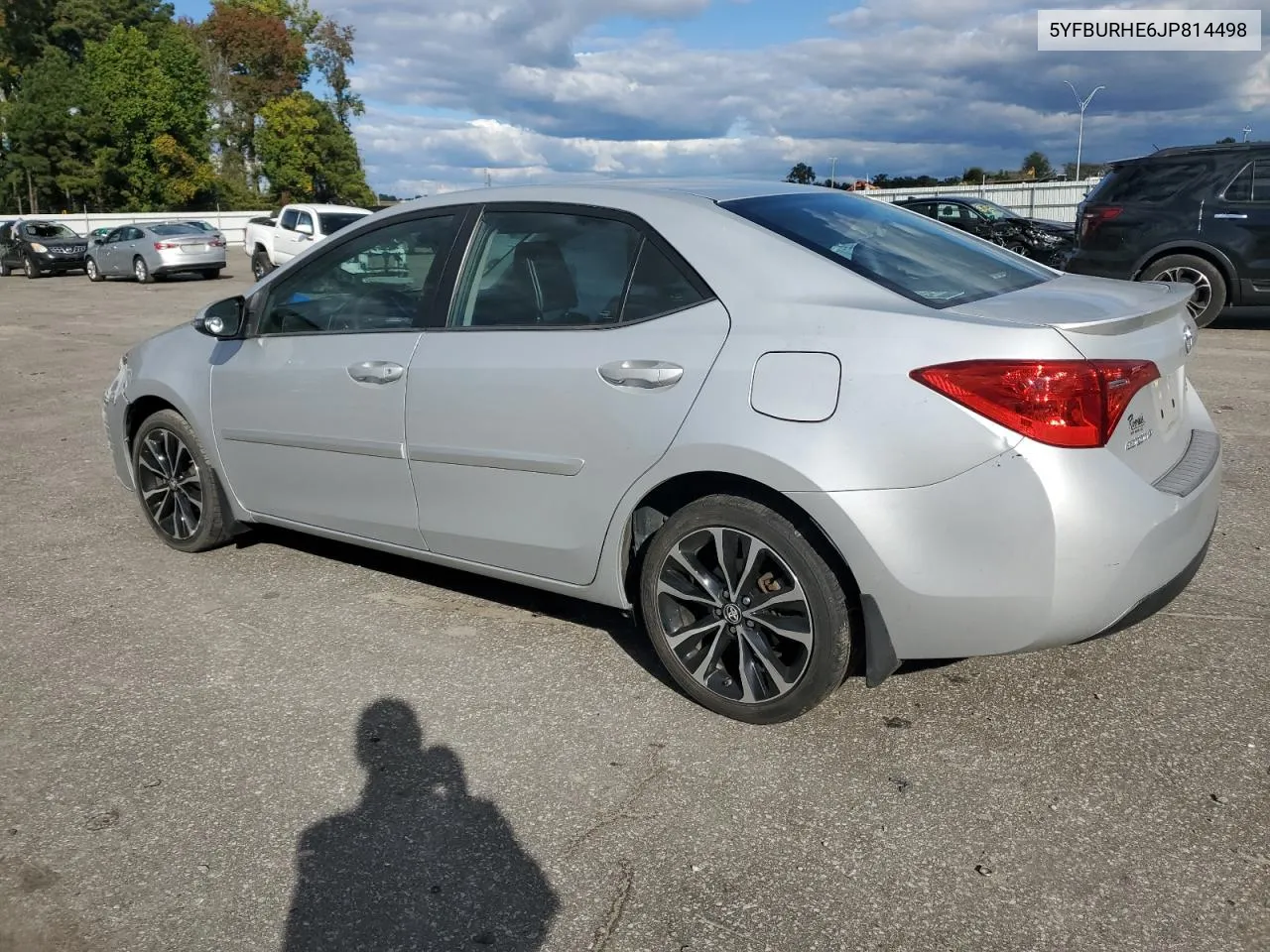 2018 Toyota Corolla L VIN: 5YFBURHE6JP814498 Lot: 76193394