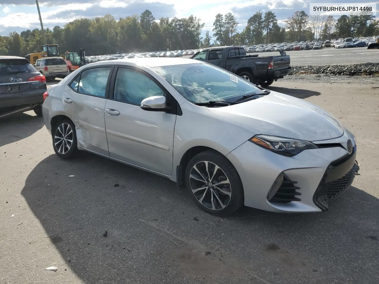 2018 Toyota Corolla L VIN: 5YFBURHE6JP814498 Lot: 76193394