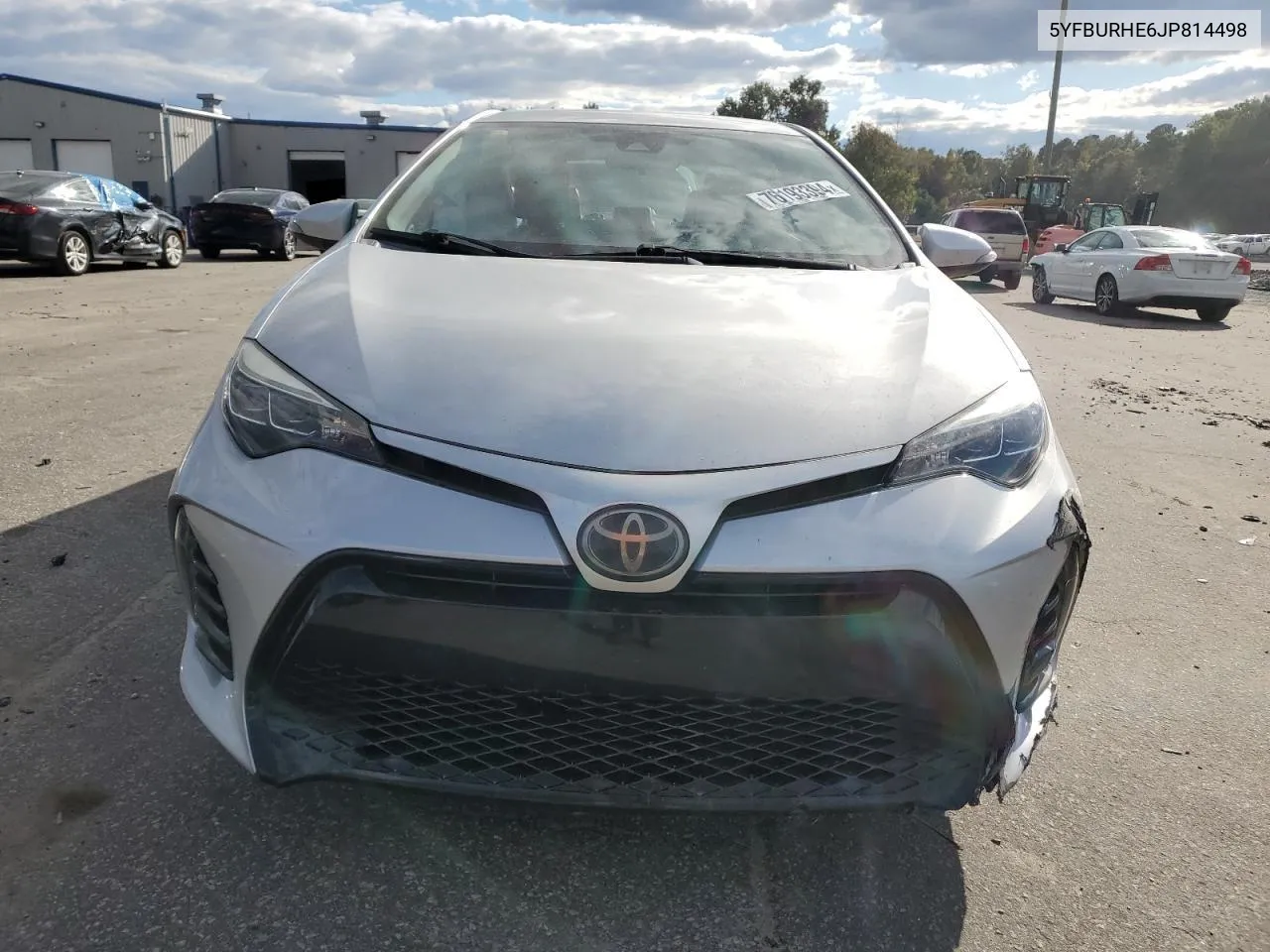 2018 Toyota Corolla L VIN: 5YFBURHE6JP814498 Lot: 76193394