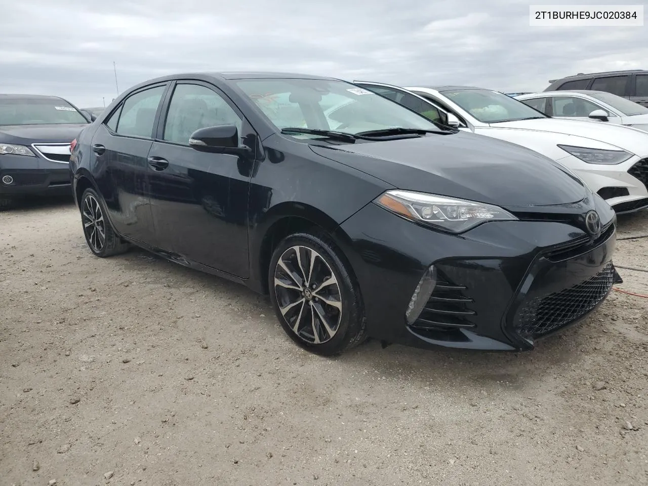 2018 Toyota Corolla L VIN: 2T1BURHE9JC020384 Lot: 76483714