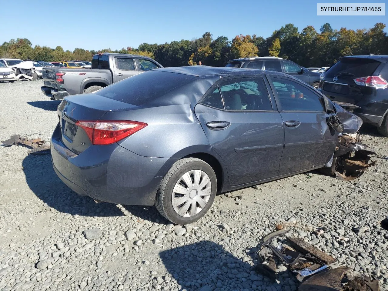 2018 Toyota Corolla L VIN: 5YFBURHE1JP784665 Lot: 76726154