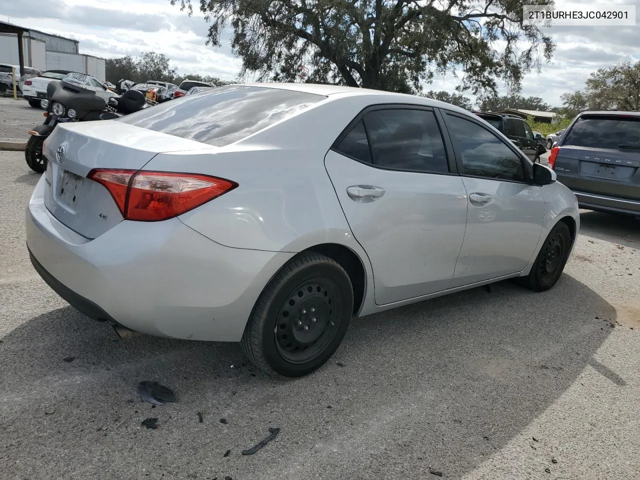 2018 Toyota Corolla L VIN: 2T1BURHE3JC042901 Lot: 76776194