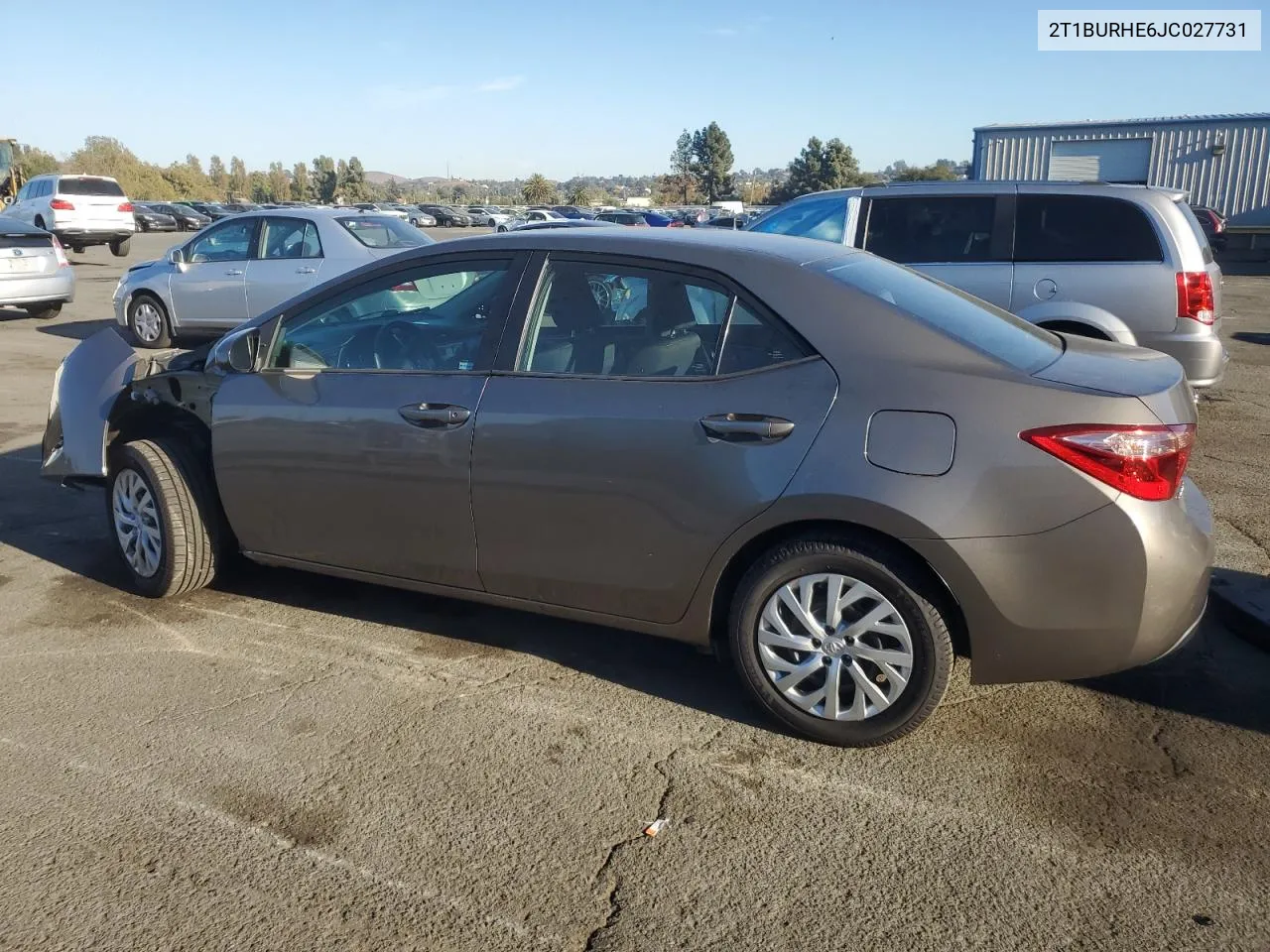 2018 Toyota Corolla L VIN: 2T1BURHE6JC027731 Lot: 76821064