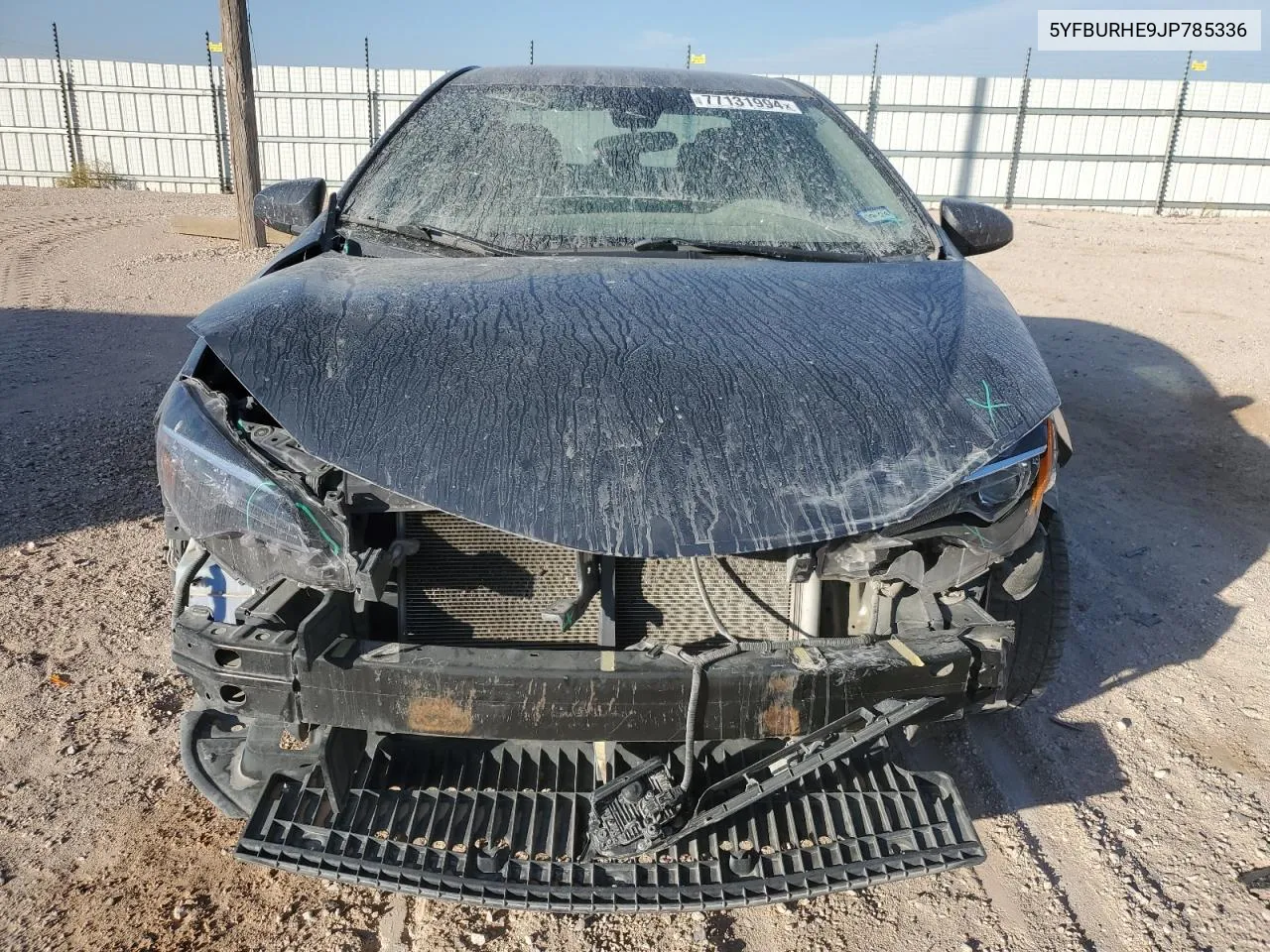 2018 Toyota Corolla L VIN: 5YFBURHE9JP785336 Lot: 77131994