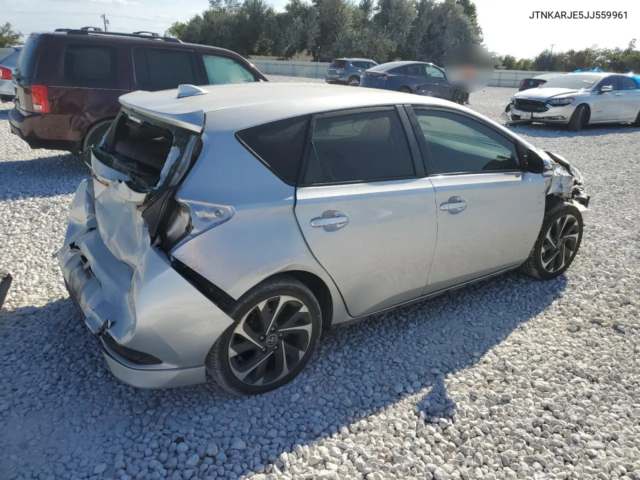 2018 Toyota Corolla Im VIN: JTNKARJE5JJ559961 Lot: 77394514