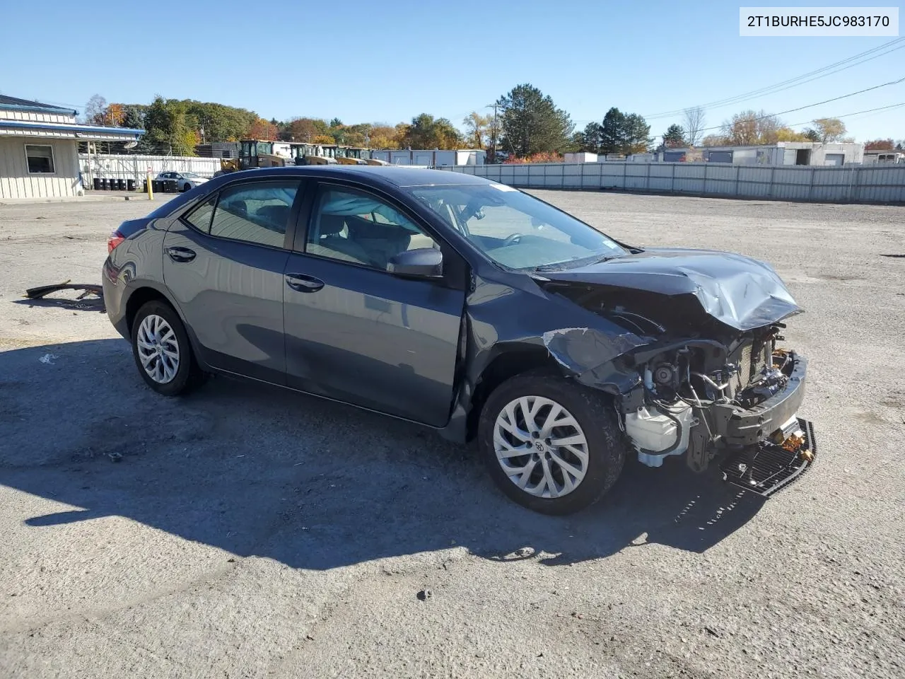 2018 Toyota Corolla L VIN: 2T1BURHE5JC983170 Lot: 77403344