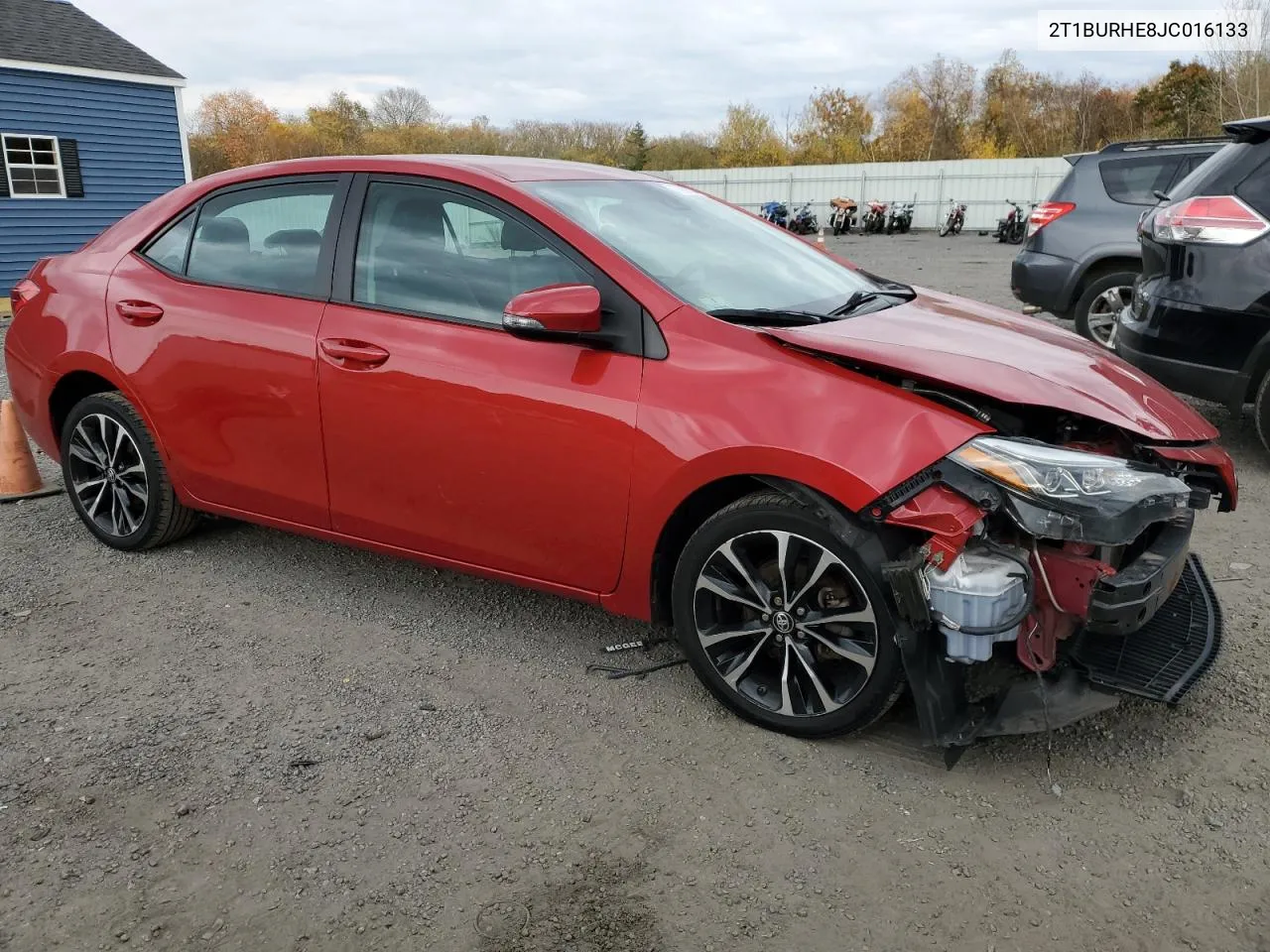 2018 Toyota Corolla L VIN: 2T1BURHE8JC016133 Lot: 77638234