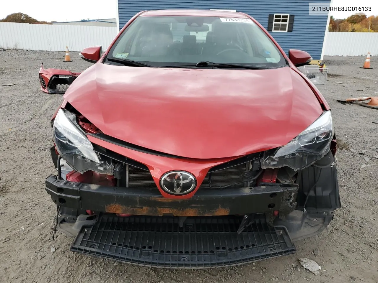 2018 Toyota Corolla L VIN: 2T1BURHE8JC016133 Lot: 77638234