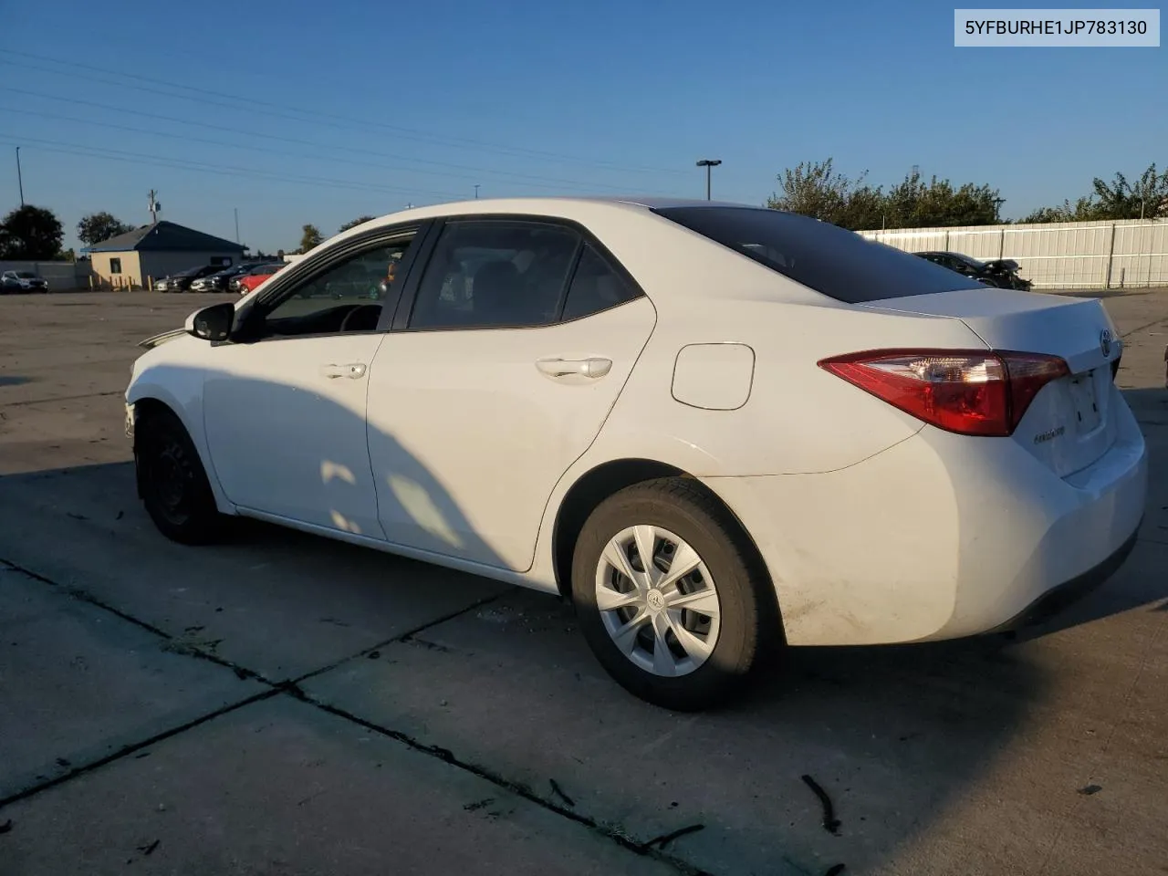 2018 Toyota Corolla L VIN: 5YFBURHE1JP783130 Lot: 77698724