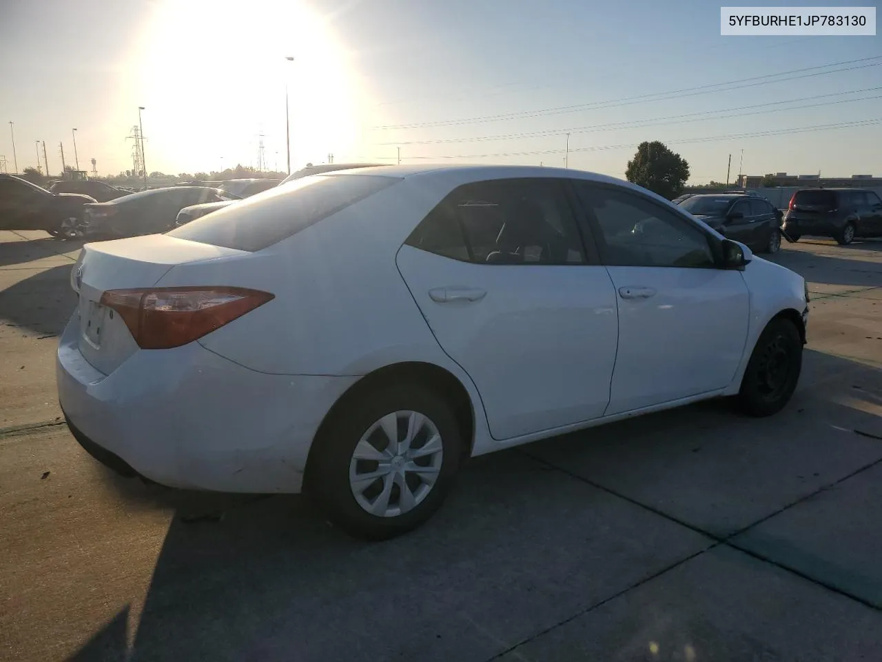 2018 Toyota Corolla L VIN: 5YFBURHE1JP783130 Lot: 77698724