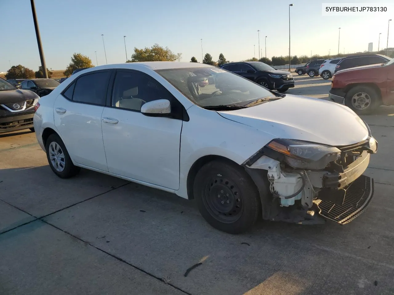 2018 Toyota Corolla L VIN: 5YFBURHE1JP783130 Lot: 77698724