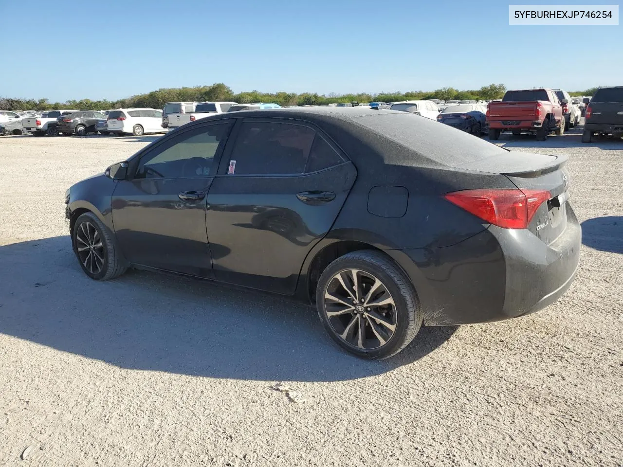 2018 Toyota Corolla L VIN: 5YFBURHEXJP746254 Lot: 77748574