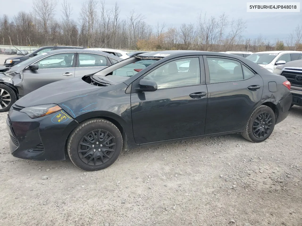 2018 Toyota Corolla L VIN: 5YFBURHE4JP848018 Lot: 77947734