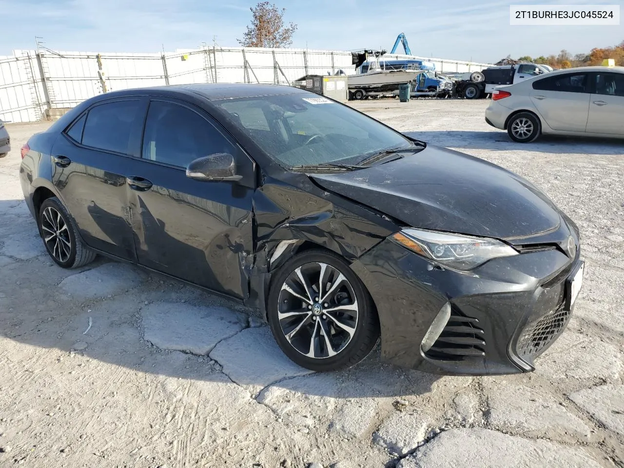 2018 Toyota Corolla L VIN: 2T1BURHE3JC045524 Lot: 77999324