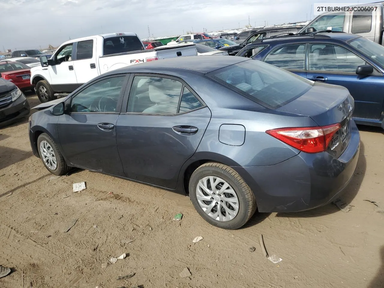 2018 Toyota Corolla L VIN: 2T1BURHE2JC006097 Lot: 78002674