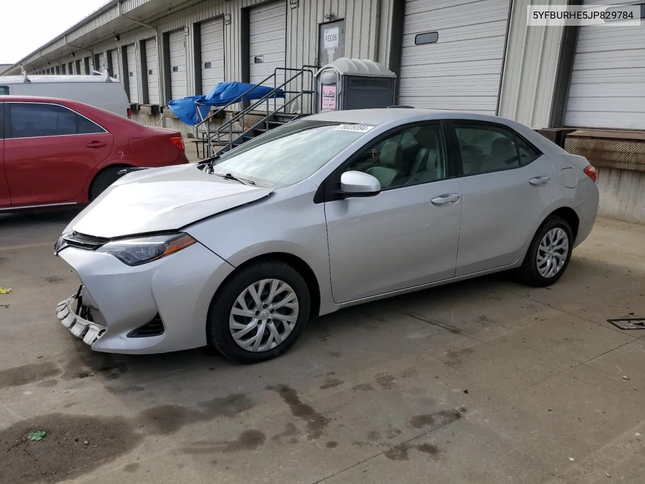 2018 Toyota Corolla L VIN: 5YFBURHE5JP829784 Lot: 78029394