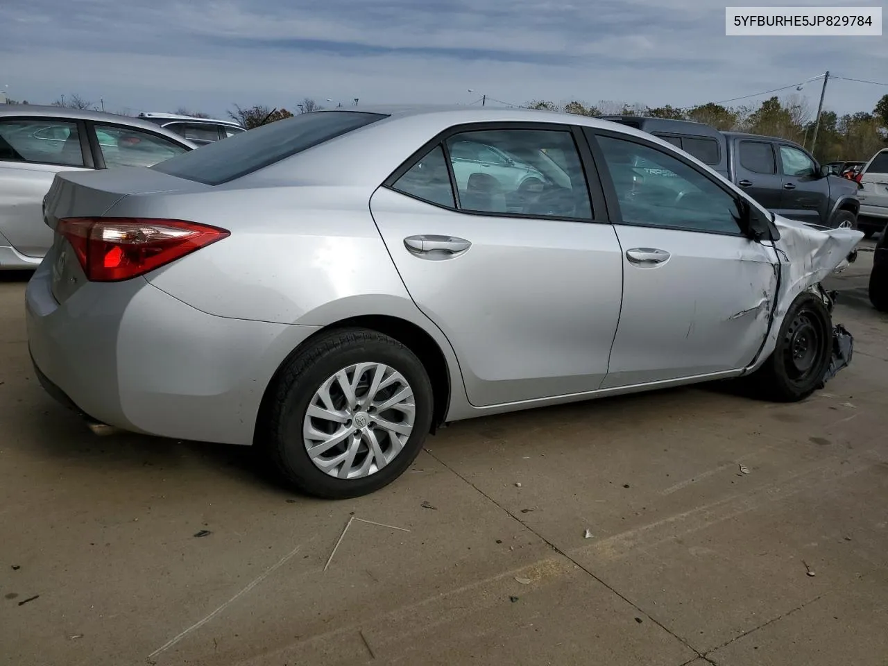 2018 Toyota Corolla L VIN: 5YFBURHE5JP829784 Lot: 78029394