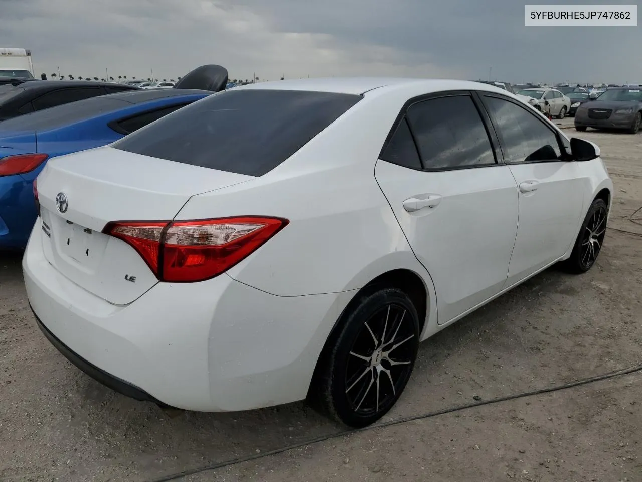 2018 Toyota Corolla L VIN: 5YFBURHE5JP747862 Lot: 78048454