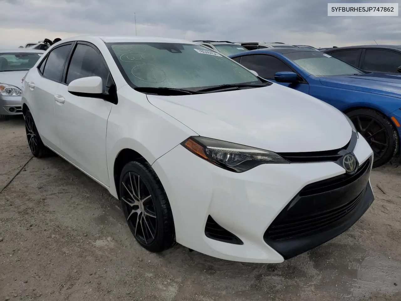 2018 Toyota Corolla L VIN: 5YFBURHE5JP747862 Lot: 78048454