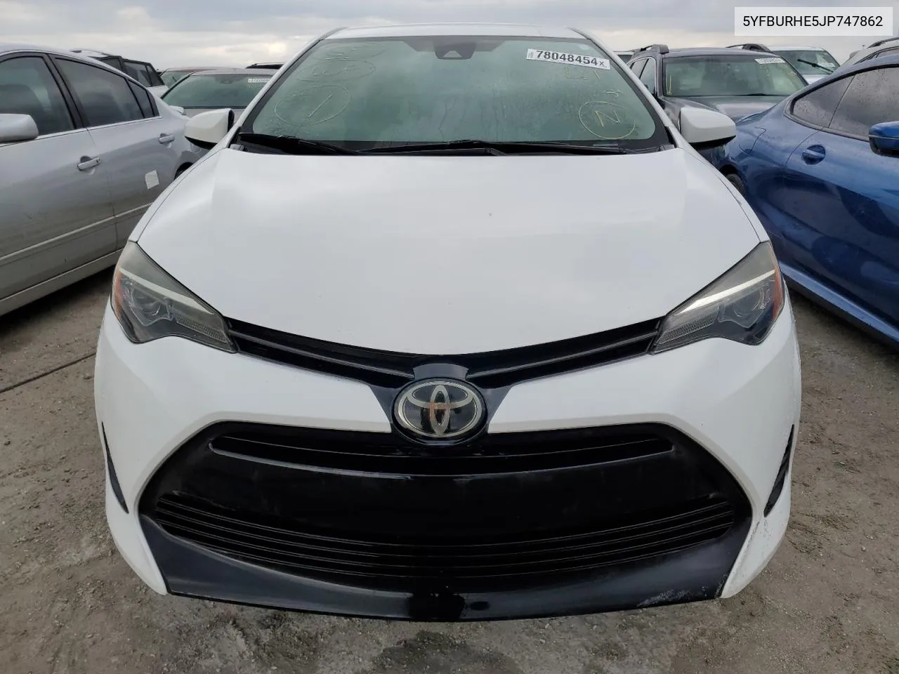 2018 Toyota Corolla L VIN: 5YFBURHE5JP747862 Lot: 78048454