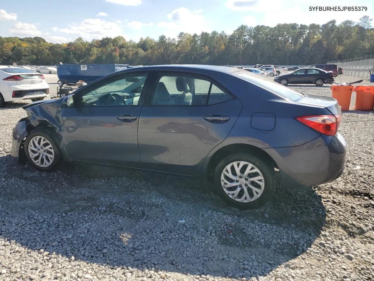 2018 Toyota Corolla L VIN: 5YFBURHE5JP855379 Lot: 78157954