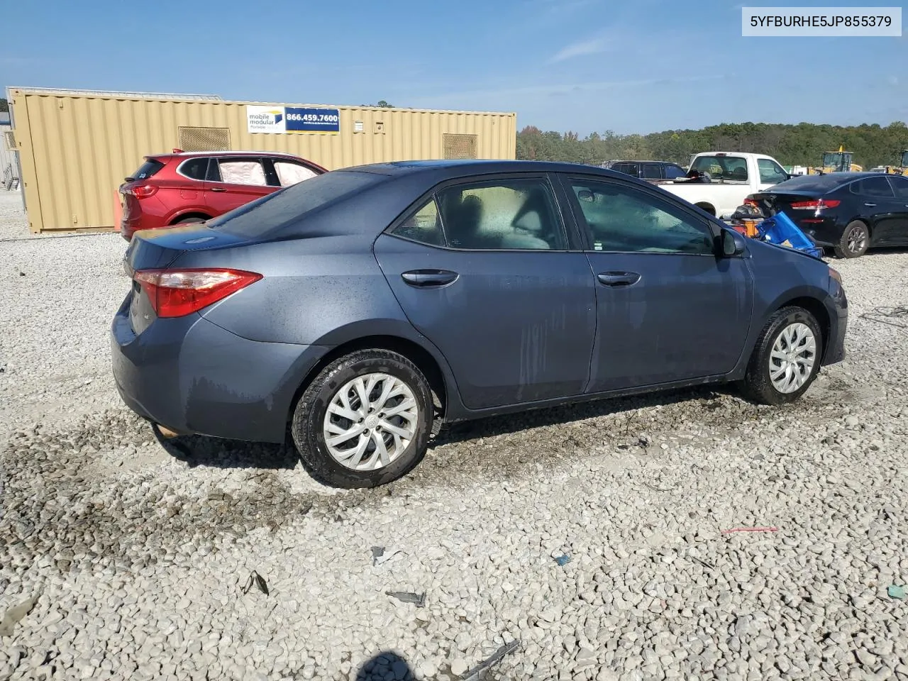 2018 Toyota Corolla L VIN: 5YFBURHE5JP855379 Lot: 78157954