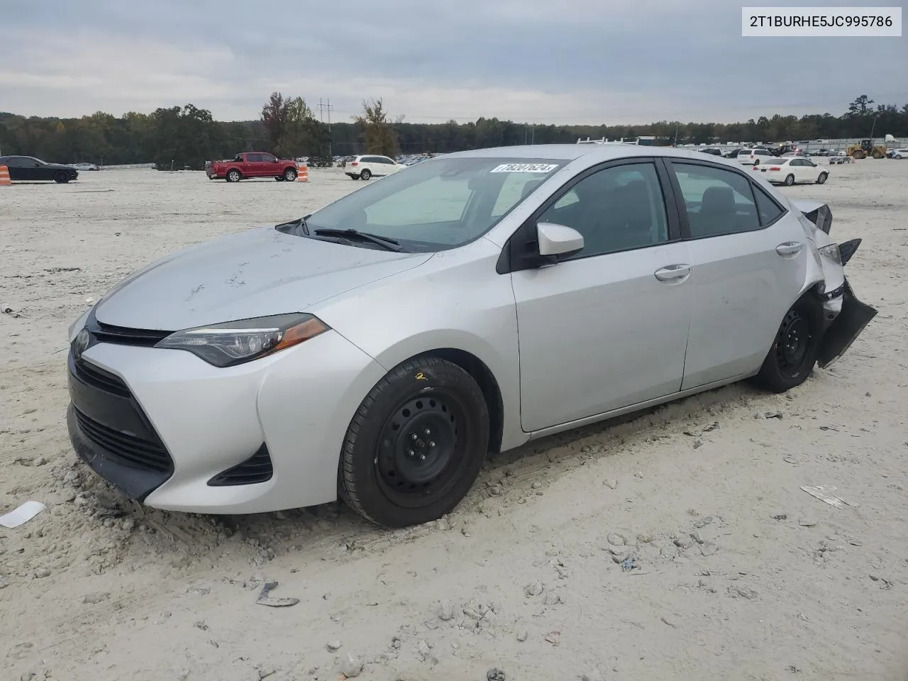 2018 Toyota Corolla L VIN: 2T1BURHE5JC995786 Lot: 78207624