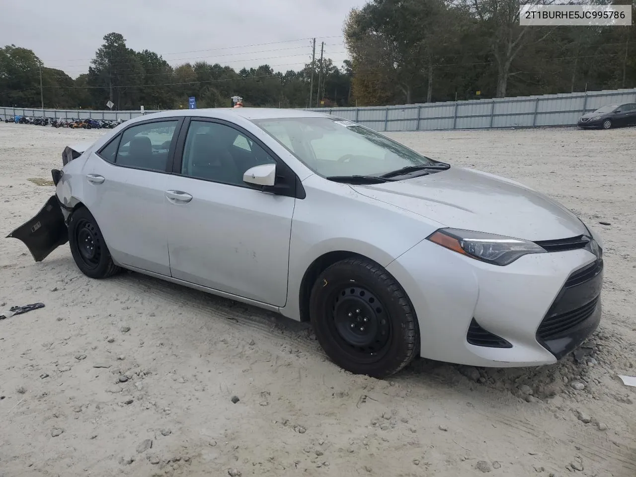 2018 Toyota Corolla L VIN: 2T1BURHE5JC995786 Lot: 78207624