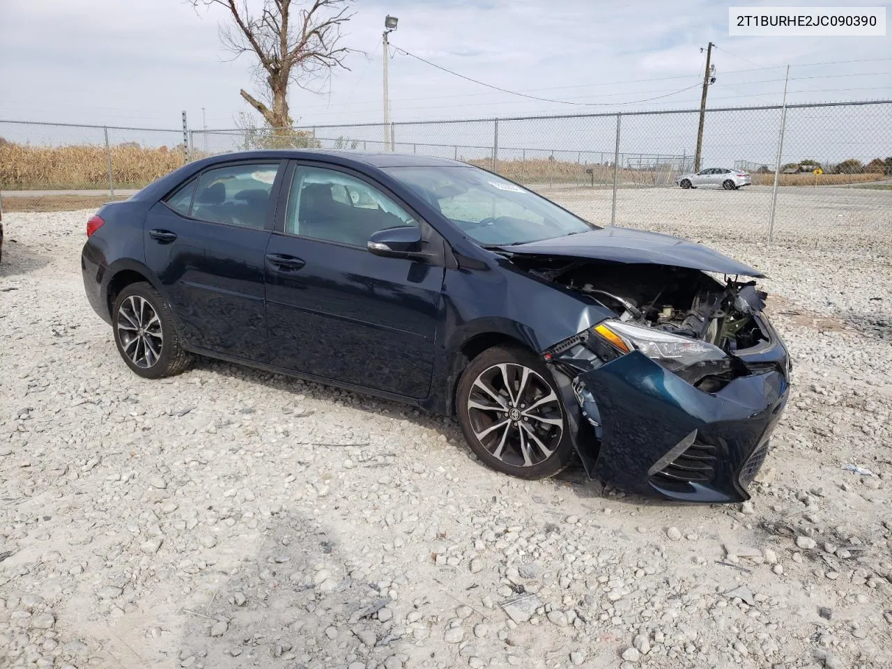 2018 Toyota Corolla L VIN: 2T1BURHE2JC090390 Lot: 78222634