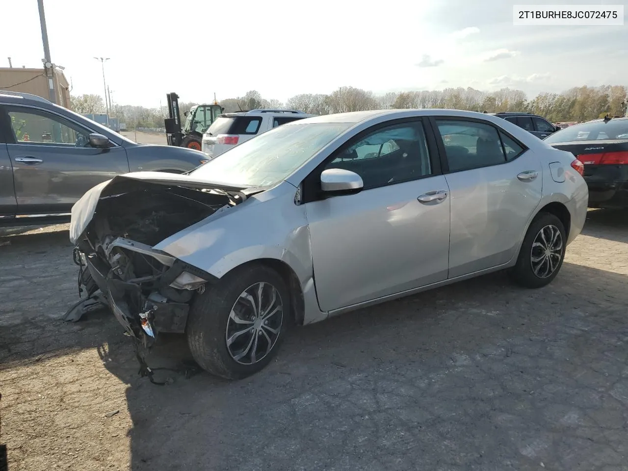 2018 Toyota Corolla L VIN: 2T1BURHE8JC072475 Lot: 78303254