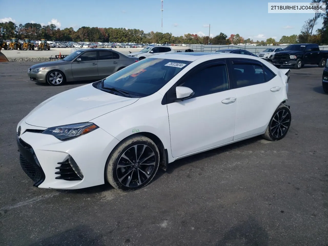 2018 Toyota Corolla L VIN: 2T1BURHE1JC044856 Lot: 78323634