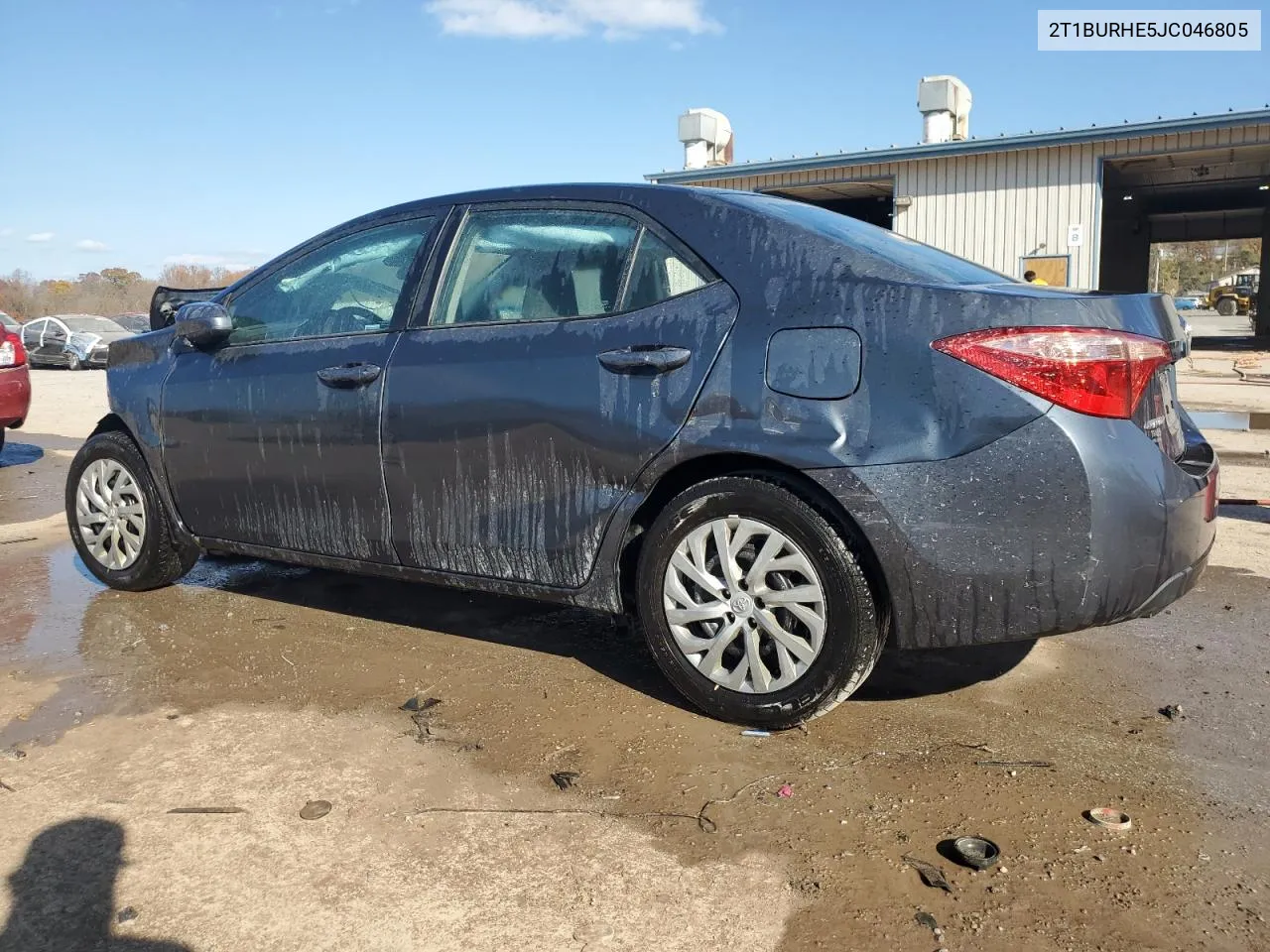 2018 Toyota Corolla L VIN: 2T1BURHE5JC046805 Lot: 78382324