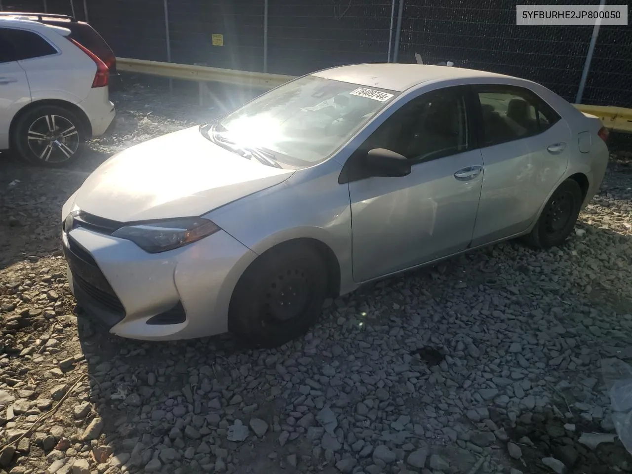 2018 Toyota Corolla L VIN: 5YFBURHE2JP800050 Lot: 78409744