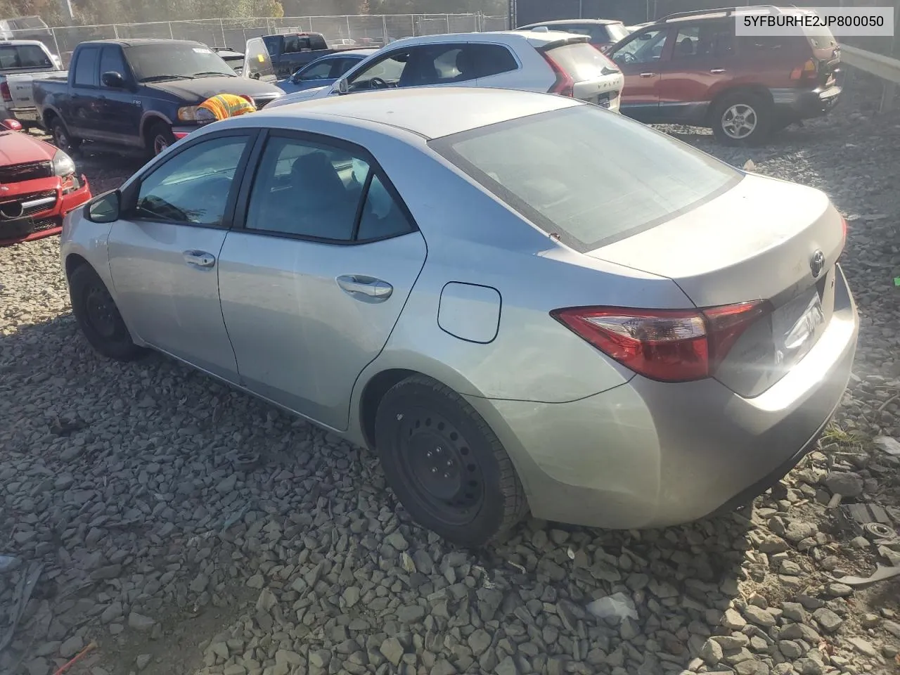 2018 Toyota Corolla L VIN: 5YFBURHE2JP800050 Lot: 78409744