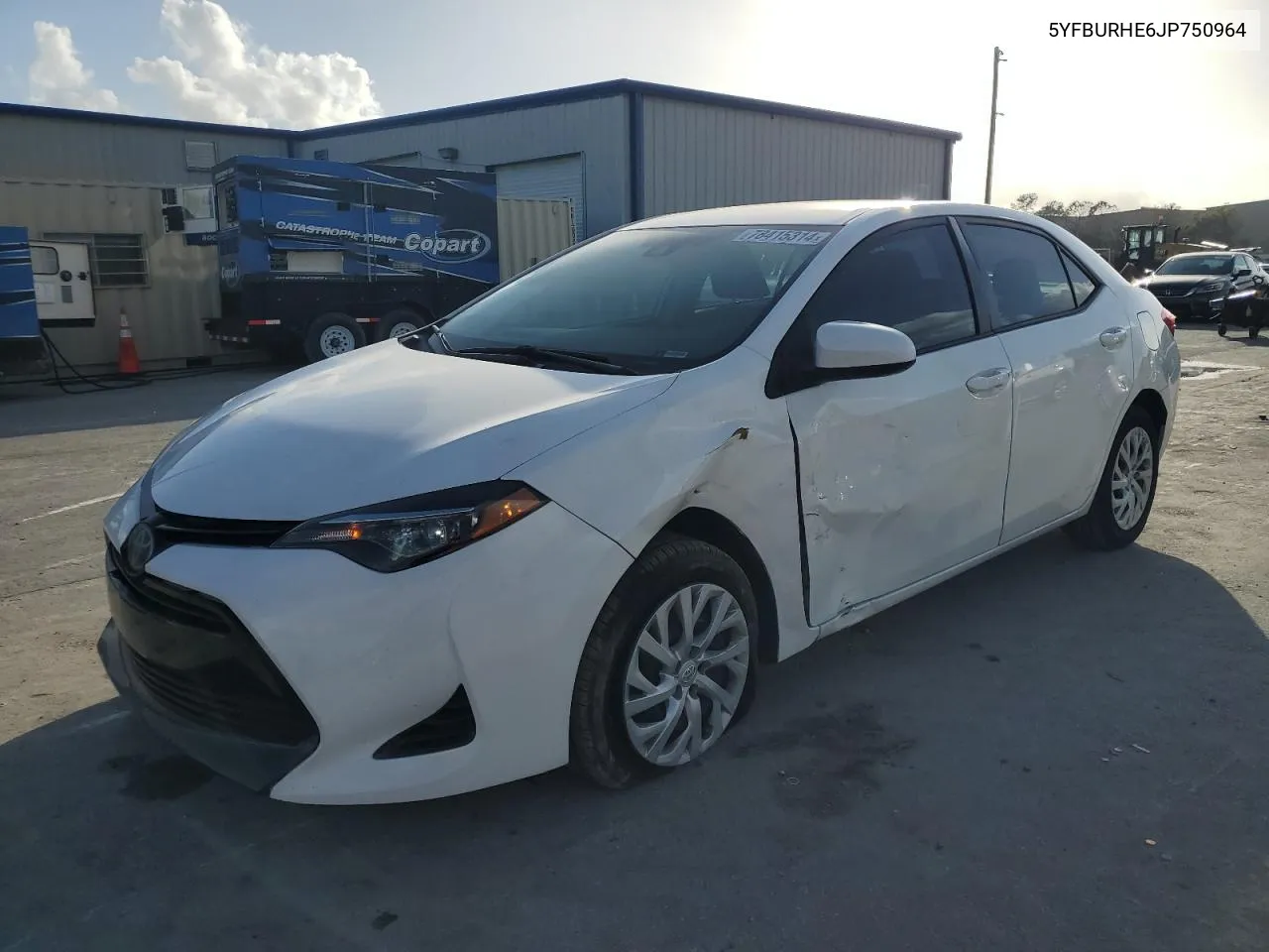 2018 Toyota Corolla L VIN: 5YFBURHE6JP750964 Lot: 78415314