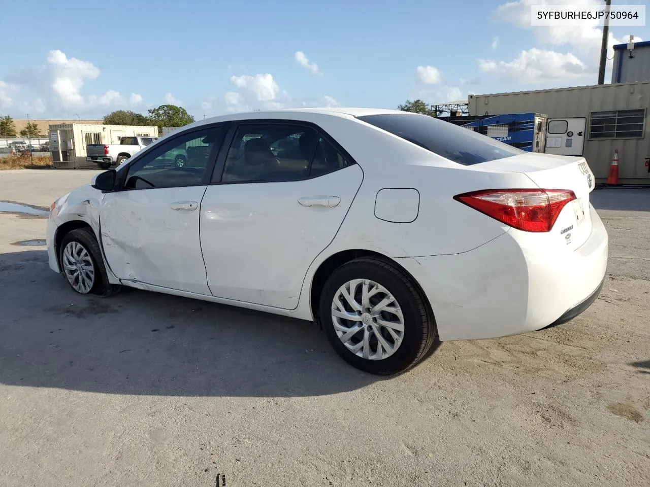 2018 Toyota Corolla L VIN: 5YFBURHE6JP750964 Lot: 78415314