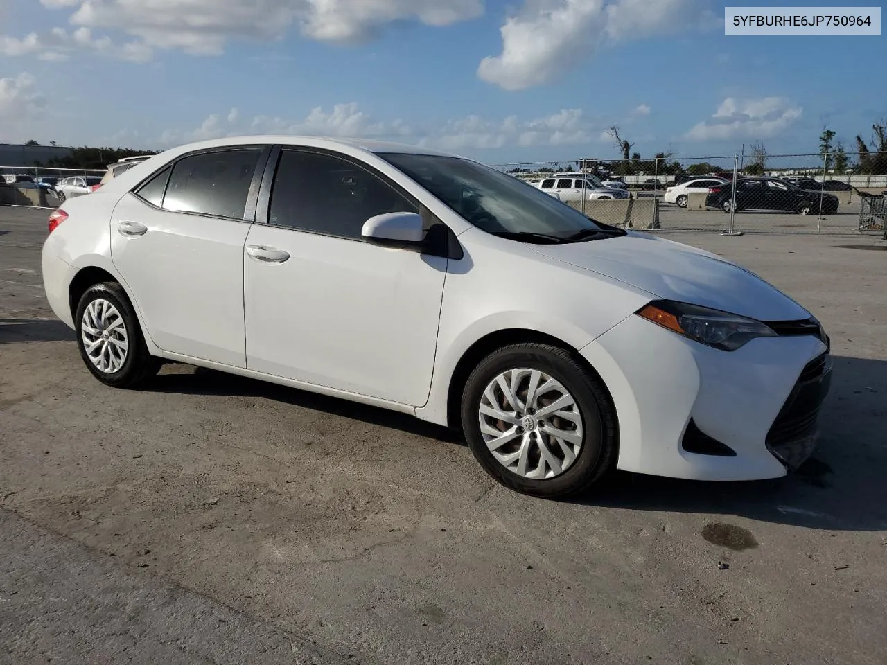 2018 Toyota Corolla L VIN: 5YFBURHE6JP750964 Lot: 78415314